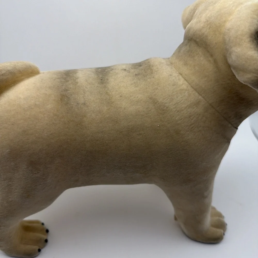 Realistic Pug Dog Statue Sculpture Unbranded